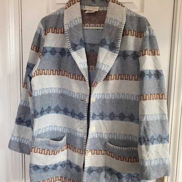 Vintage Arizona Jacket | Shaket | Southwestern Blanket jacket - Picture 1 of 9
